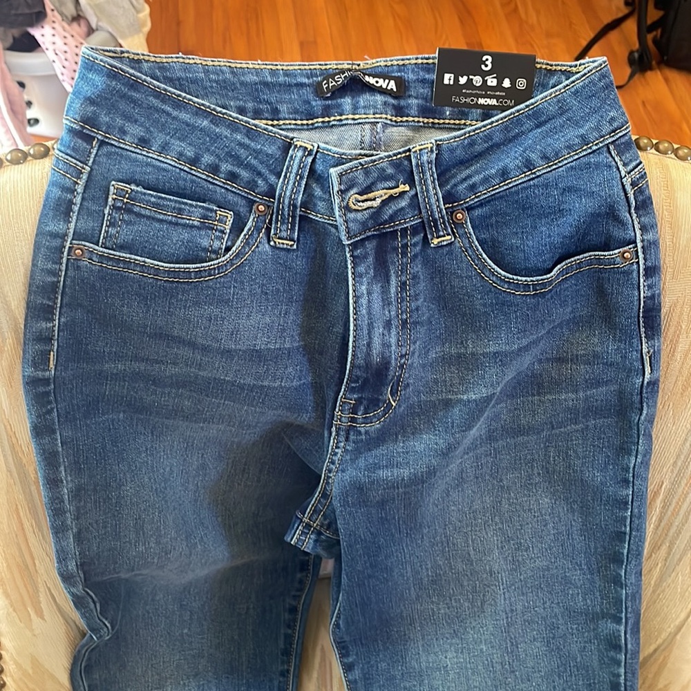 Flared Blue Jeans